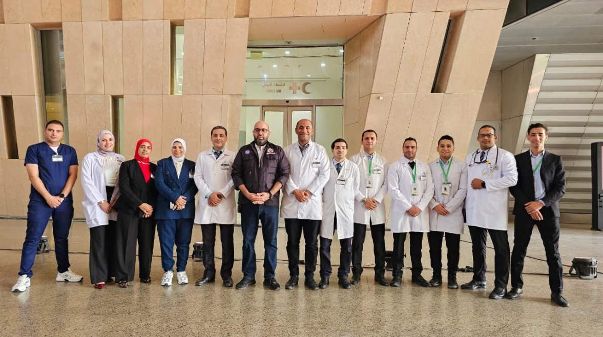 فريق التأمين الطبي لافتتاح المتحف المصري الكبير