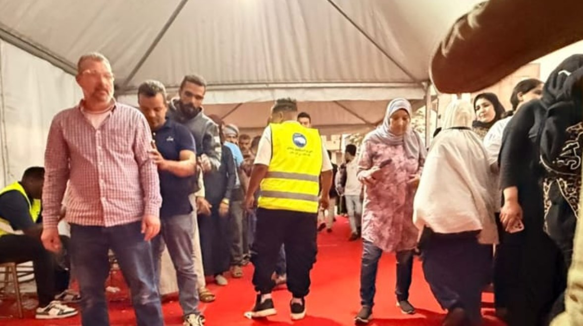 جانب من إقبال الناخبين على مقار اللجان الانتخابية