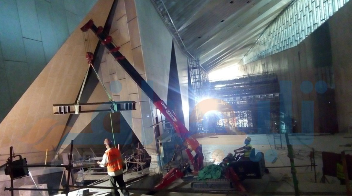 من بناء المتحف المصري الكبير من بناء المتحف المصري الكبير