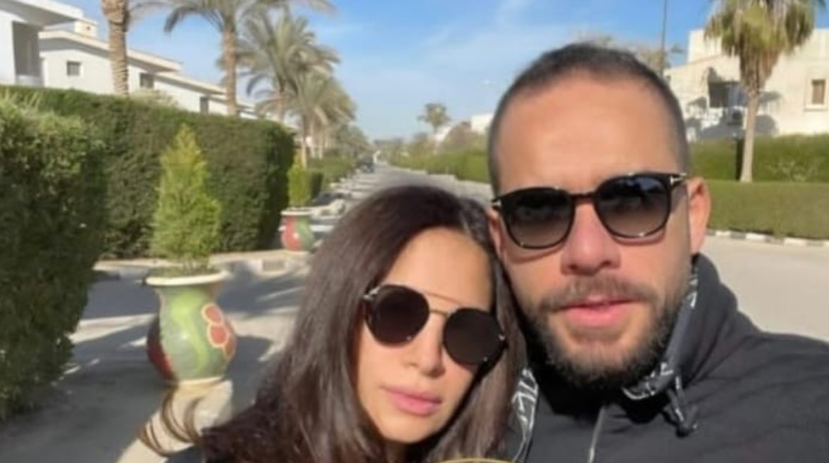 آمال ماهر وزوجها 