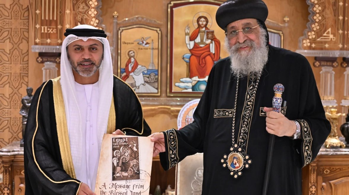 البابا تواضروس وسفير الإمارات 