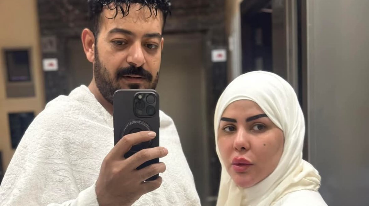 إسماعيل الليثي وزوجته شيماء سعيد