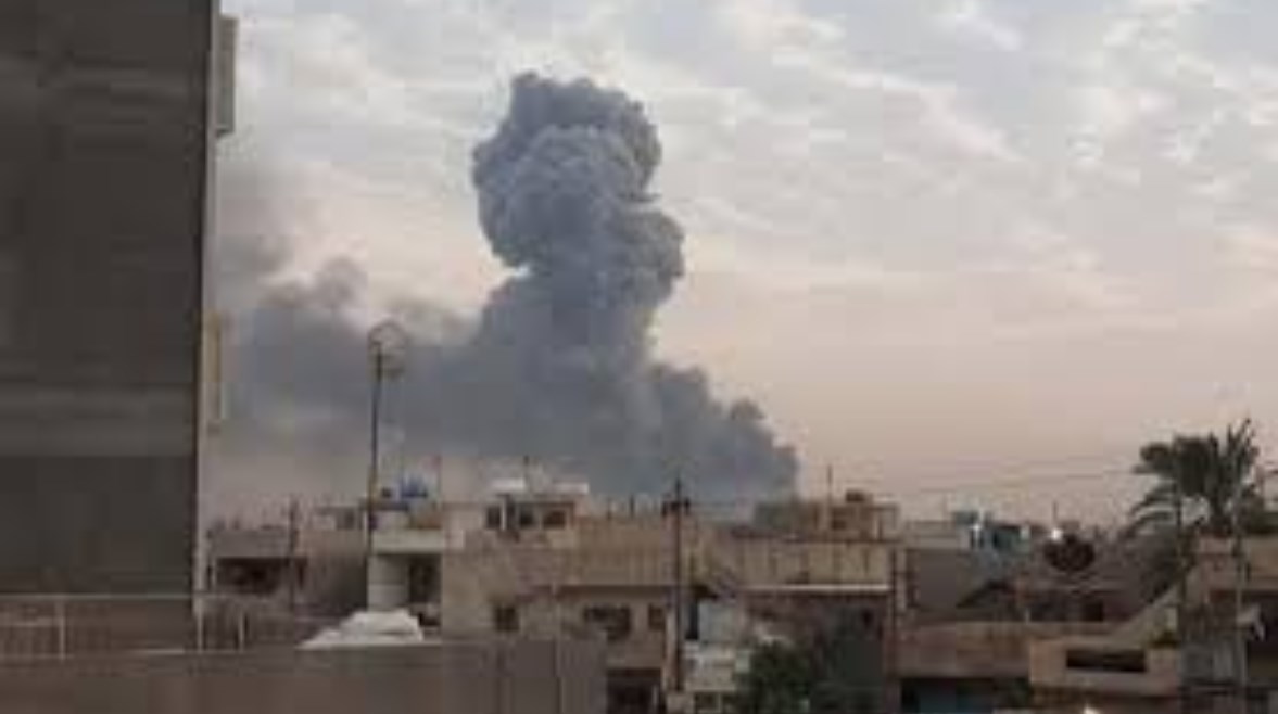 انفجار مخلفات متفجرات لتنظيم داعش في بغداد 