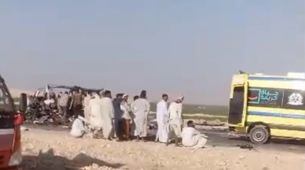 حادث التصادم في الأقصر