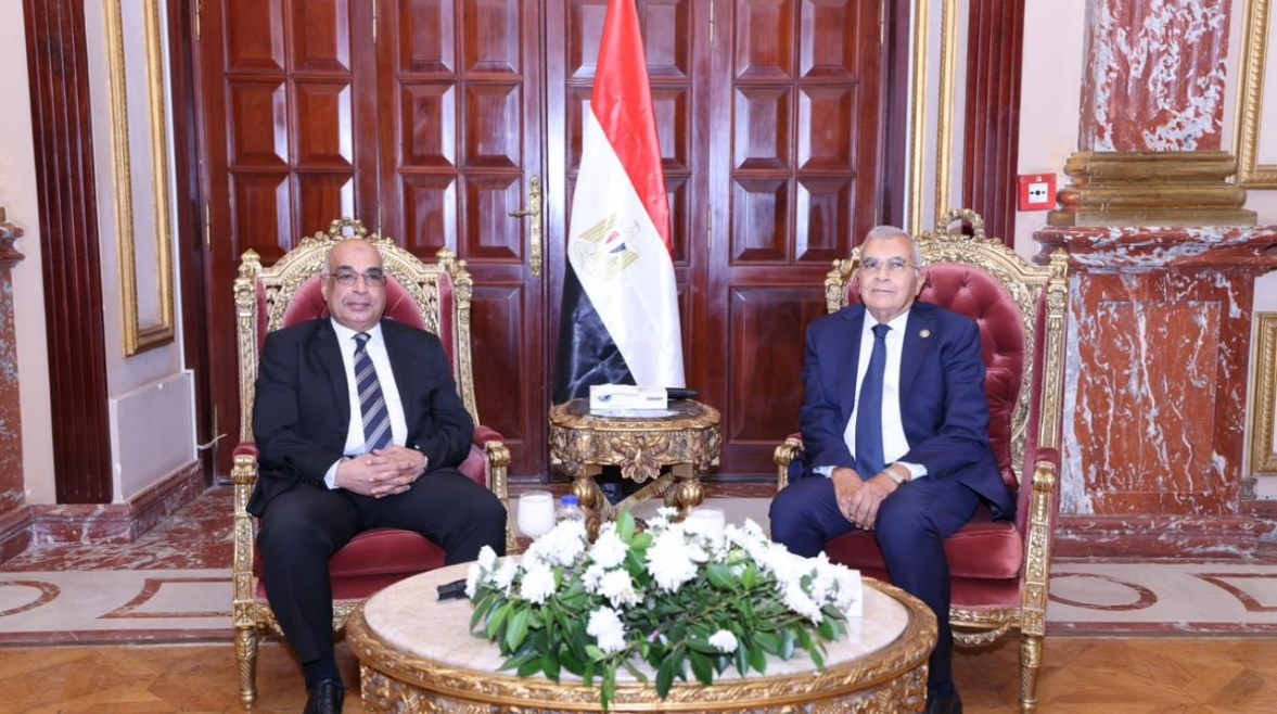 وزير العدل، المستشار عدنان فنجري ورئيس مجلس الشيوخ، المستشار عصام فريد