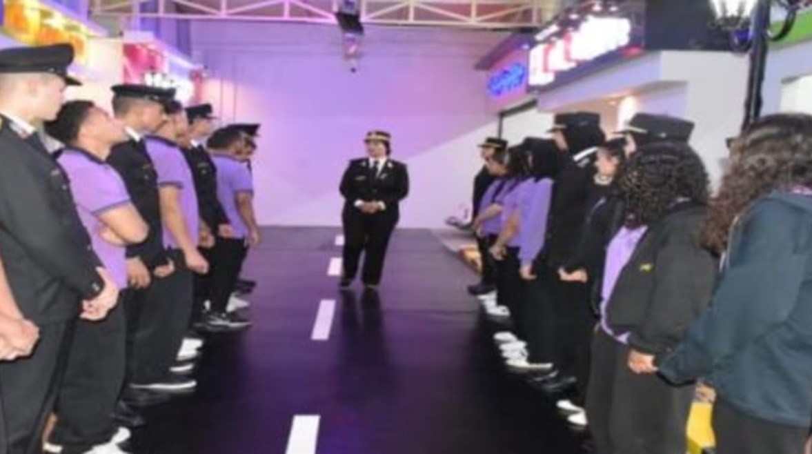 جانب من استقبال أكاديمية الشرطة لطلاب المرحلة الثانوية