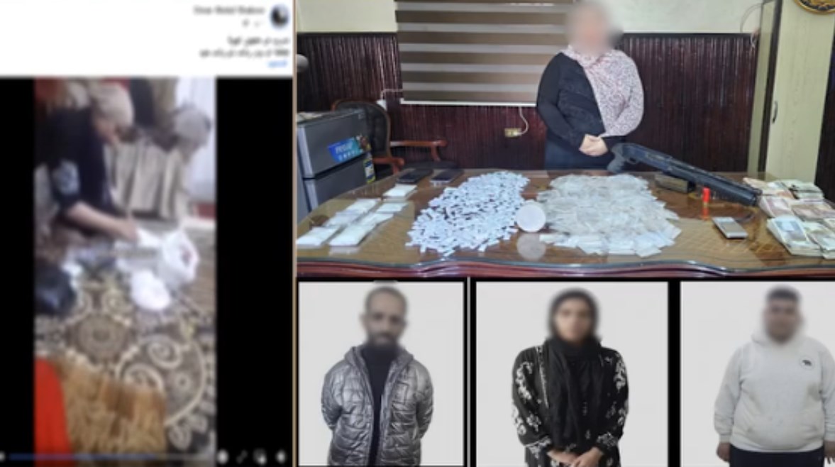 المتهمون ومشهد من الفيديو المتداول 