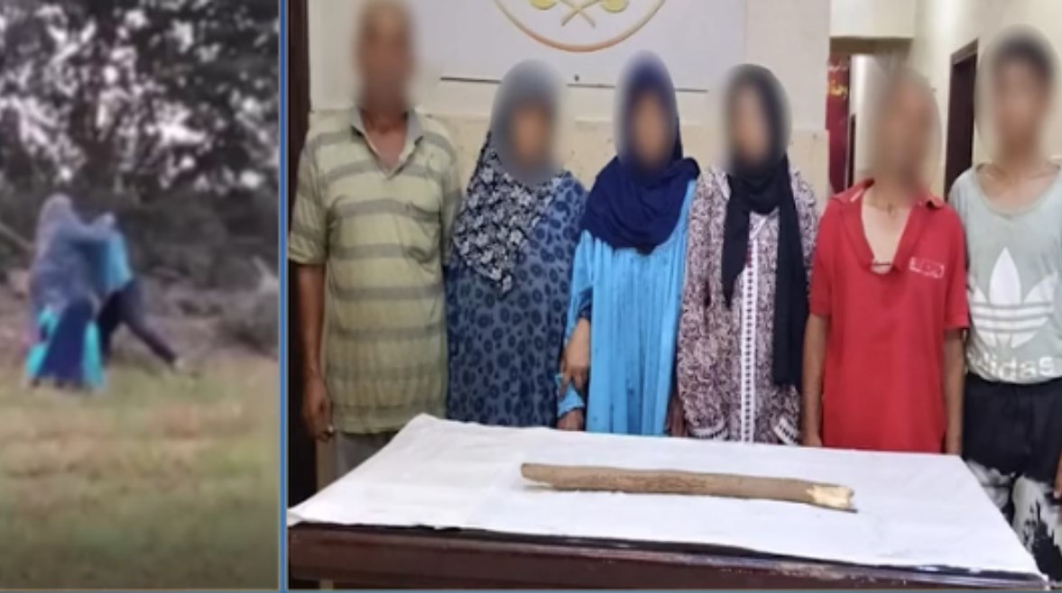 المتهمين وجانب من الواقعة 