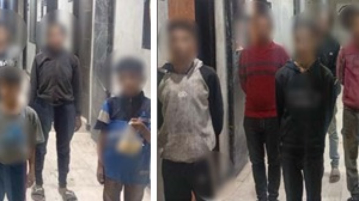 الأطفال المستخدمين في أعمال التسول 