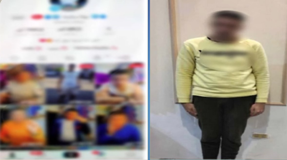 البلوجر بولا سكينه بعد ضبطه 