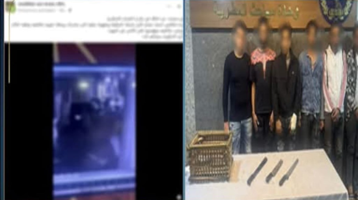 المتهمون بعد ضبطهم