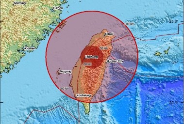 زلزال بقوة 6.1 درجة يهز حنوب شرق تايوان  
