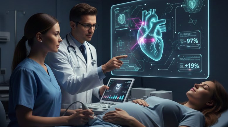 الذكاء الاصطناعي والحمل - صورة مولدة بالذكاء الاصطناعي