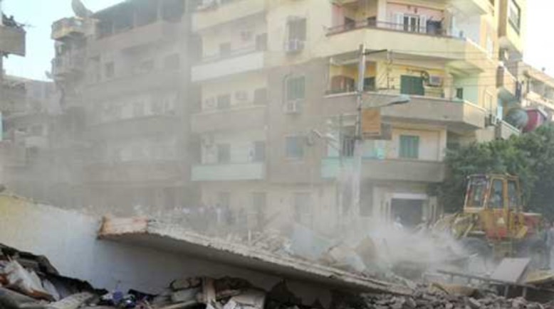 انهيار جزئي في عقار بإمبابة - أرشيفية