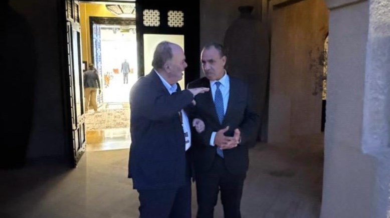 وزير الخارجية الدكتور بدر عبد العاطي، ووزير الخارجية الفلسطيني الأسبق، ناصر القدوة