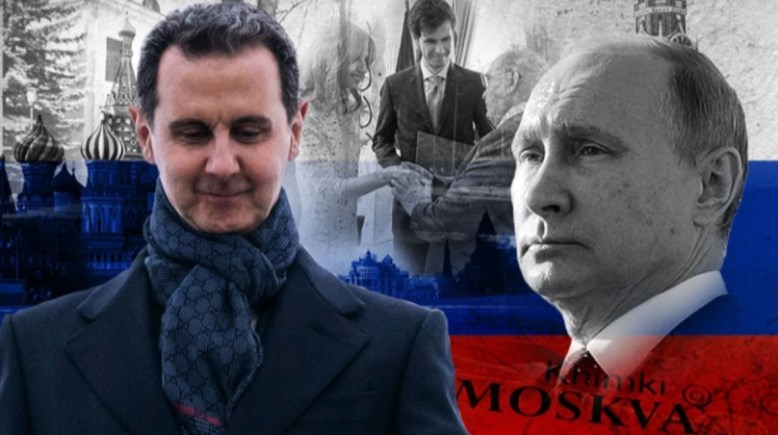 الرئيس الروسي بوتين، وبشار الأسد 