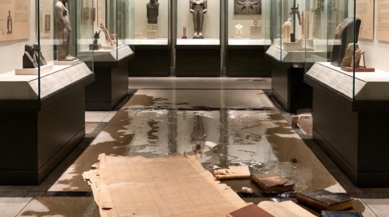 غرق الآثار المصرية باللوفر