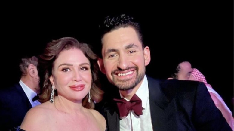 الفنانة الهام شاهين و امير المصري