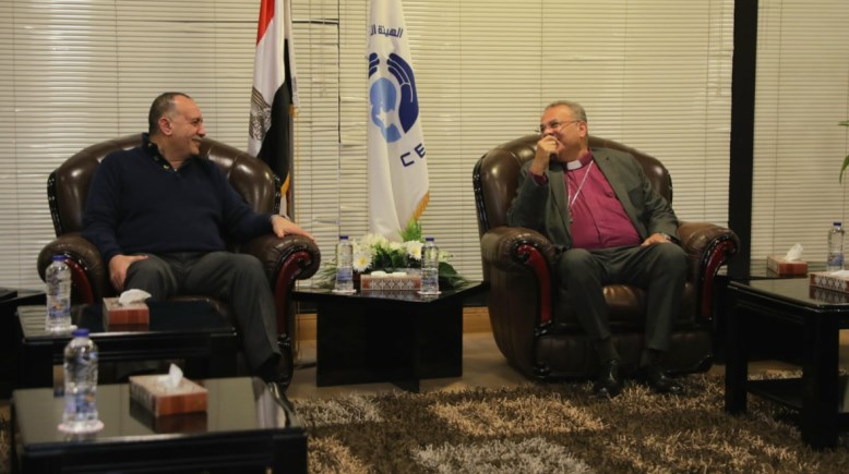 رئيس الطائفة الإنجيلية ومحافظ اسيوط 