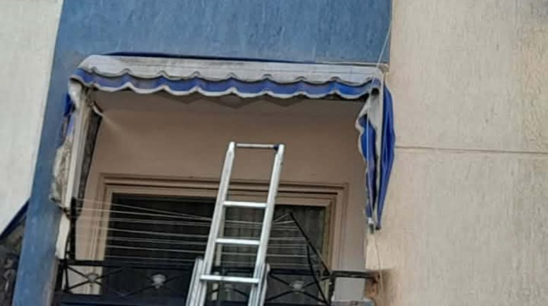 وقوع مصابين في حريق بعقار سكني بحي الفيروز ببورسعيد