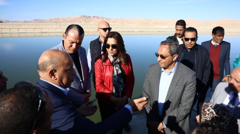 زيارة وزيرة التنمية المحلية لمحطة الشويخات البحرية