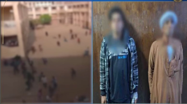 المتهمين وجانب من الواقعة