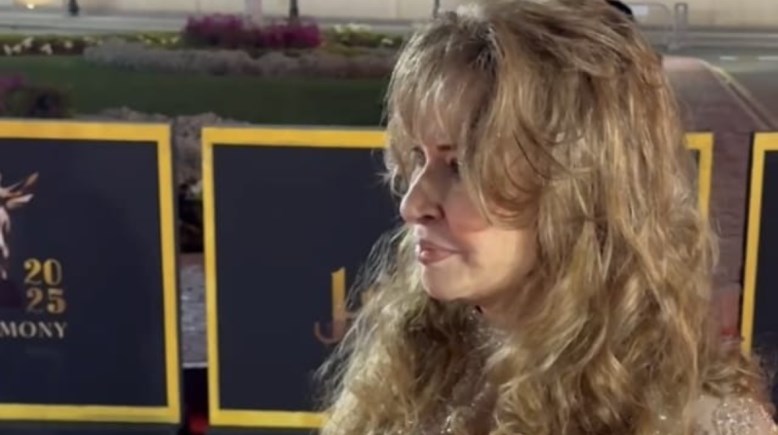 الفنانة نيللي في حفل توزيع جوائز مهرجان وشوشة