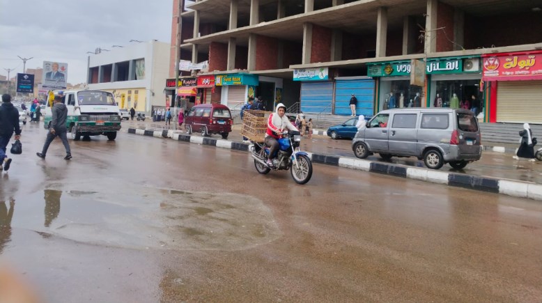 صوره لشوارع الفيوم عقب سقوط الأمطار 