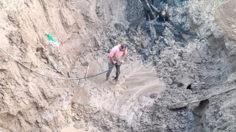 صورة من موقع الحادث 