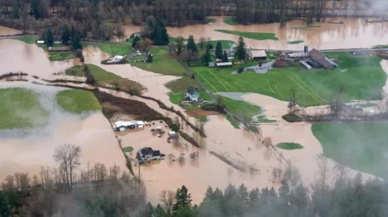 انهيار سد ولاية واشنطن