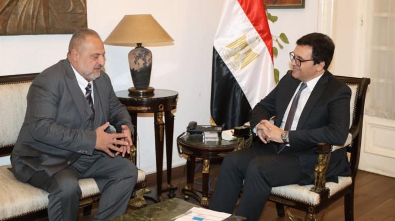 وزير الثقافة أحمد فؤاد هنو وخالد الصاوي