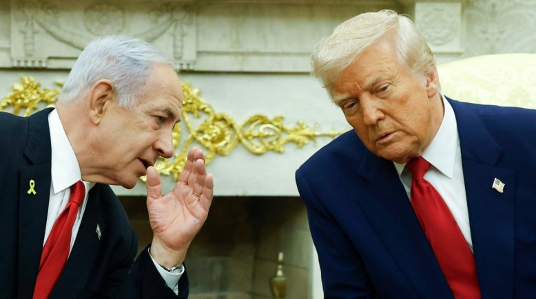 الرئيس الأمريكي دونالد ترامب ورئيس الوزراء الإسرائيلي بنيامين نتنياهو