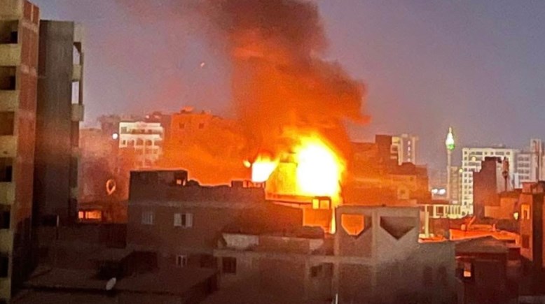 حريق سوق الخواجات