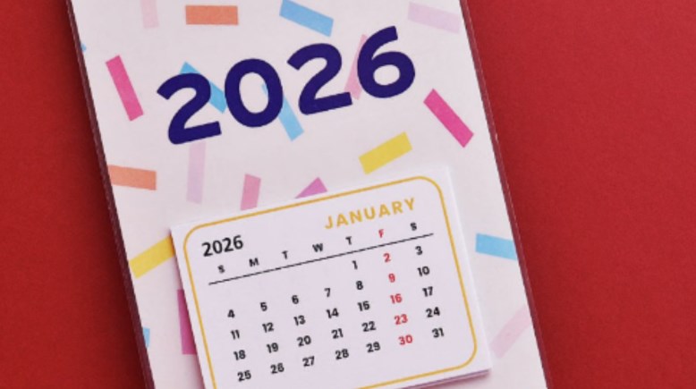 تقويم شهر يناير 2026، المواعيد الكاملة والإجازات الرسمية