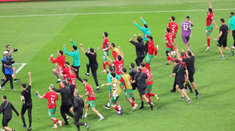 سعادة منتخب المغرب بالتتويج بكأس العرب