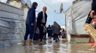 سوء الأحوال الجوية في قطاع غزة