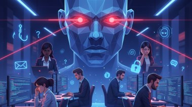 التوعية السيبرانية للموظفين - صورة مصممة بالذكاء الاصطناعي