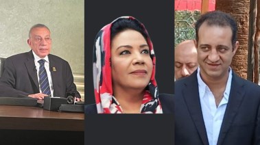 المرشحون كمال الدالي ونشوى الديب وأحمد مرتضى منصور