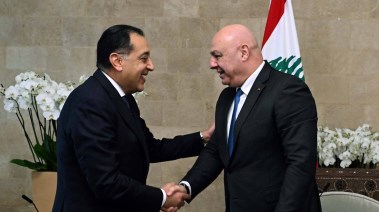 رئيس لبنان يستقبل مدبولي