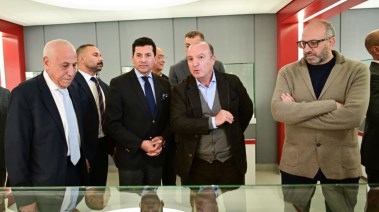 زيارة أشرف صبحي لنادي الزمالك 