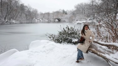 عاصفة ثلجية في نيويورك 