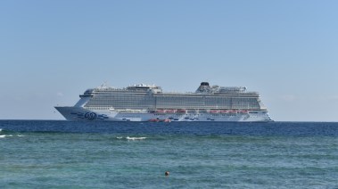 جانب من وصول السفينة 