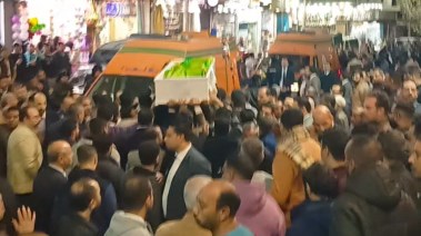 تشييع جثامين 4 قضاة ضحايا حادث المنيا 
