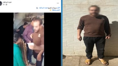 المتهم  بتوزيع كروت دعائية لأحد المرشحين