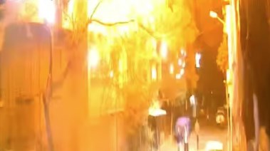 لحظة انفجار اسطوانة غاز بإمبابة