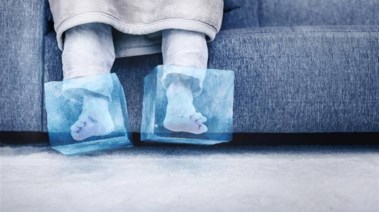 برودة القدمين في الشتاء