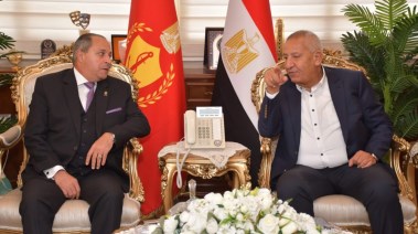 محب حبشي محافظ بورسعيد وكامل أبو علي