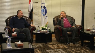 رئيس الطائفة الإنجيلية ومحافظ اسيوط 