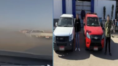 المتهمون وجانب من الواقعة 