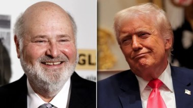 دونالد ترامب والمخرج ميشيل راينر